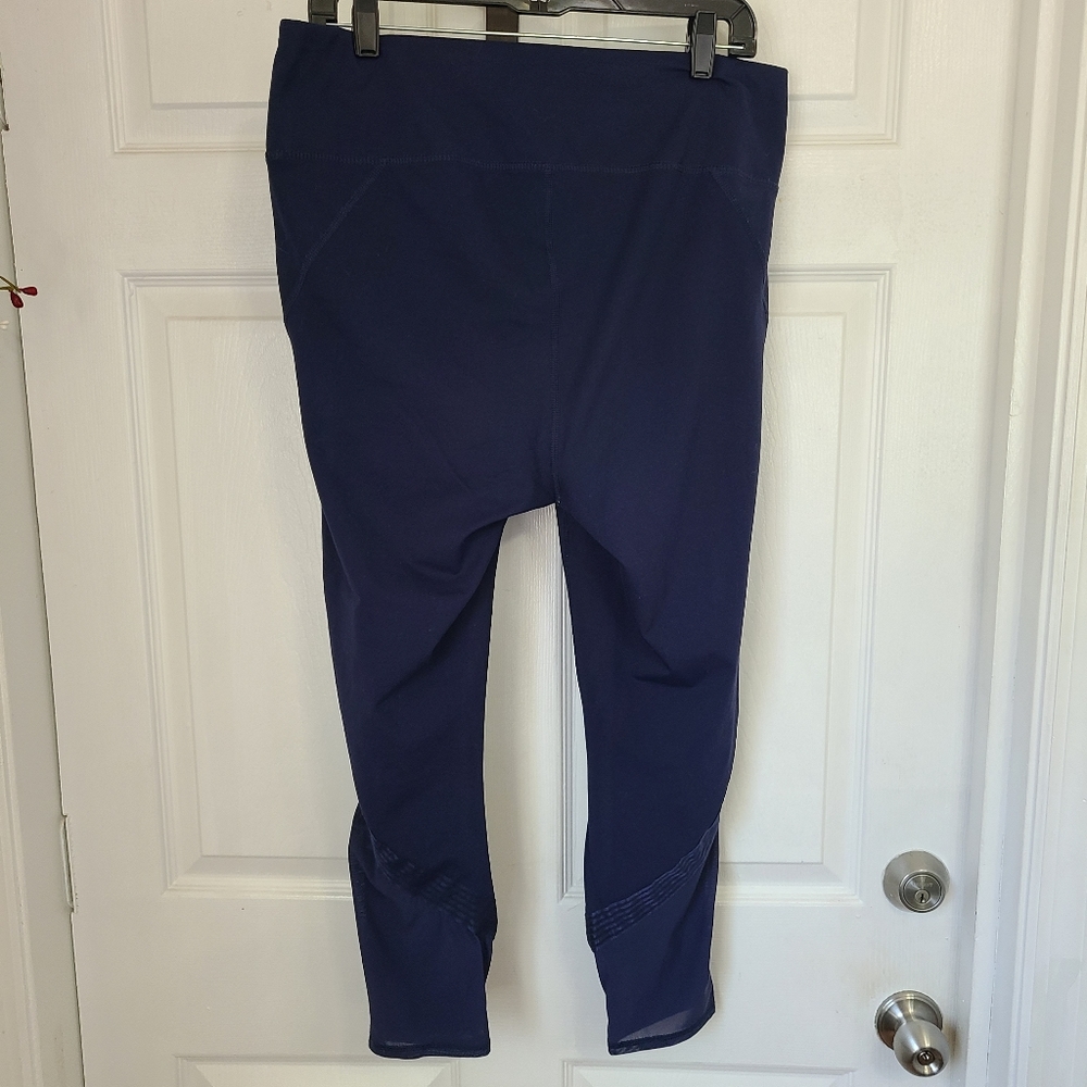 (2116) Active Life Woman's Leggings, Size: XXL Color: Navy Blue, Size: XXL